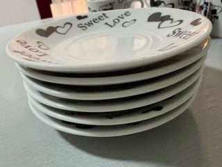 Tazas y platos de café Sweet Love