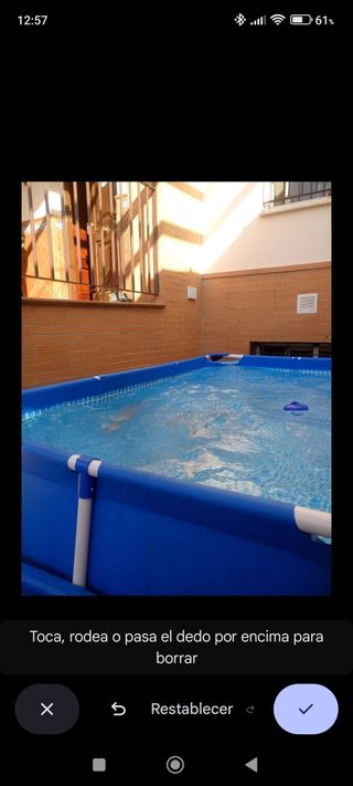 Piscina desmontable INTEX 2,6 x 1,6 m 