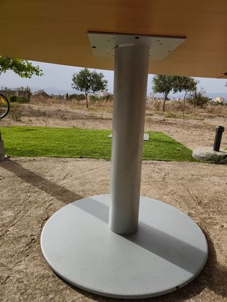Mesa comedor/juntas madera y metal