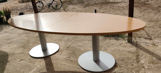 Mesa comedor/juntas madera y metal