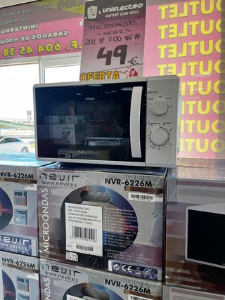 Microondas Nevir 20L 49€
