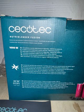 Batidora vaso individual CECOTEC NutribLender 1000