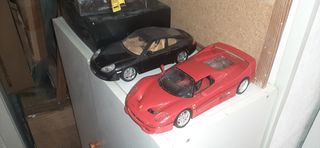 Lote 2 Coches 1/18 Ferrari F50 y Porsche