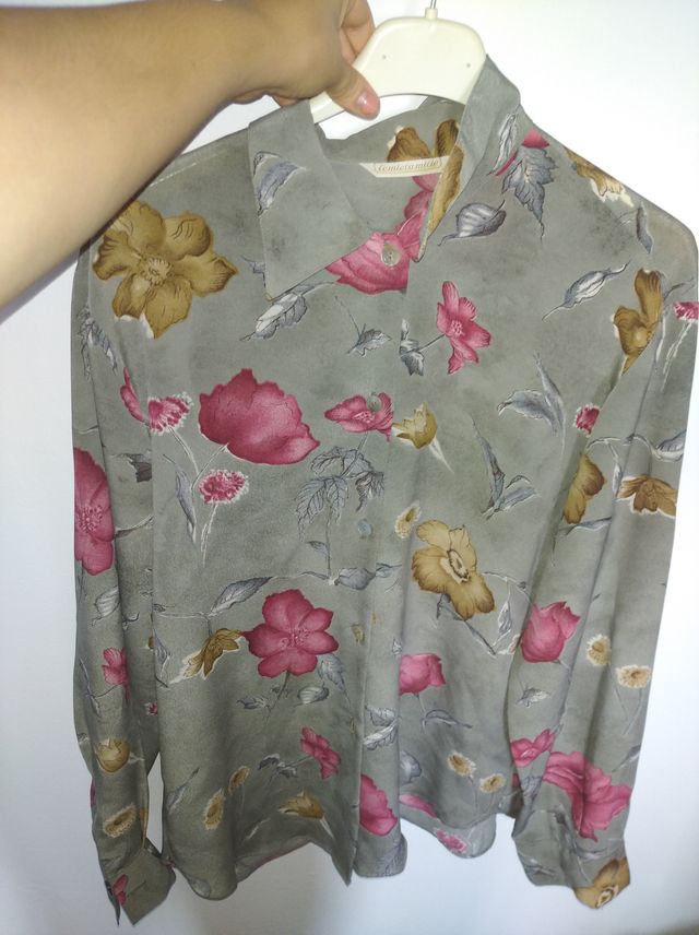 Camicia vintage donna fiori
