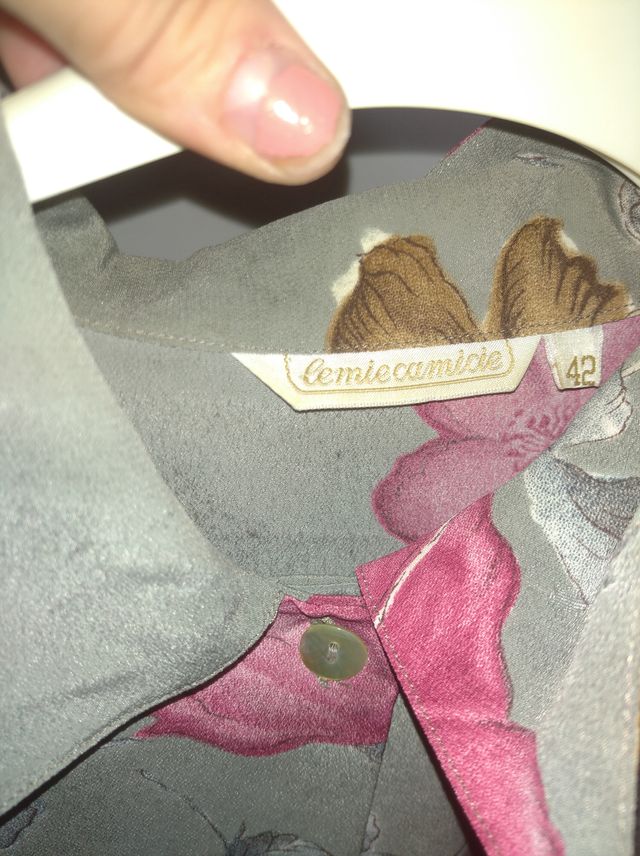 Camicia vintage donna fiori