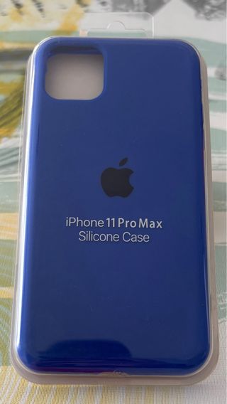 Funda Silicona Azul iPhone 11 Pro Max