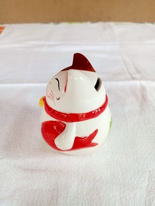 Salvadanaio gatto ceramica fortuna