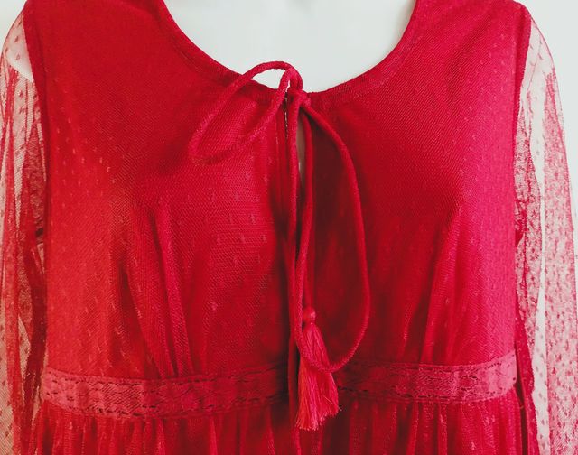 Vestido Tintoretto Rojo Talla 36