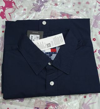 Camisa Tommy Hilfiger Regular Azul Talla M