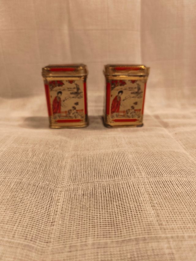 Lote 7 Botes Especias Metálicos Colección