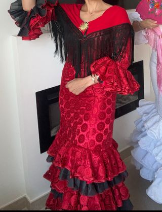 Vestido de flamenca rojo