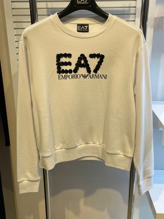 Sudadera EA7 Mujer Blanca