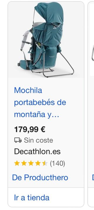 Mochila Trekking Bebé hasta 18 kg