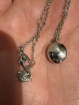 Collar Swarovski Azul Plata