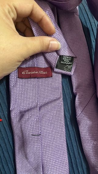 Corbata Lila Texturizada