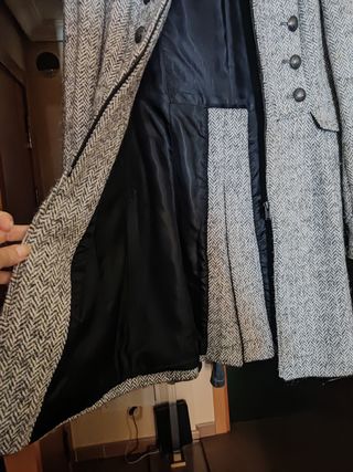 Abrigo Zara Gris
