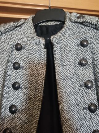 Abrigo Zara Gris