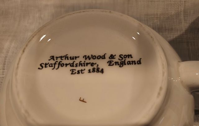 Conjunto Tetera y Taza Porcelana Inglesa