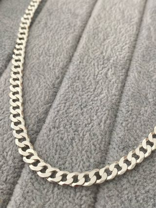 Cadena Barbada Plata de Ley 925 60cm