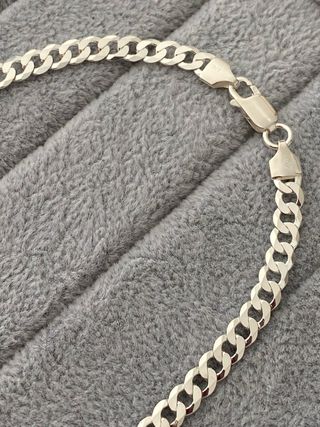 Cadena Barbada Plata de Ley 925 60cm