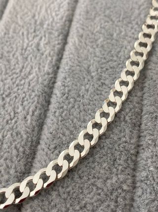 Cadena Barbada Plata de Ley 925 60cm