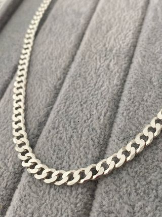 Cadena Barbada Plata de Ley 925 60cm
