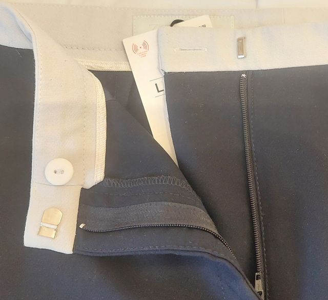 Pantalón Zara Negro Estilo Chanel Talla L