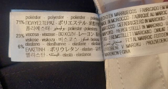 Pantalón Zara Negro Estilo Chanel Talla L