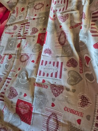 Tovaglia cuori shabby chic cotone