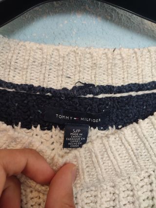 Jersey Tommy Hilfiger Rayas Mujer Azul/Blanco