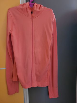 Sudadera coral con Cremallera y Capucha