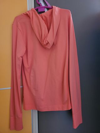 Sudadera coral con Cremallera y Capucha