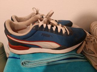 Botines Puma Azules y Rojos