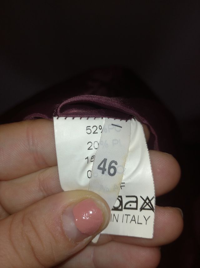 Gonna in poliestere intrecciata taglia 46