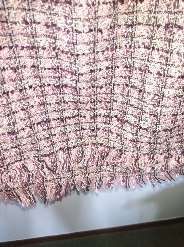 Gonna in poliestere intrecciata taglia 46