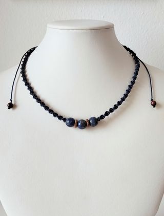Collana e bracciale con lapislazzuli
