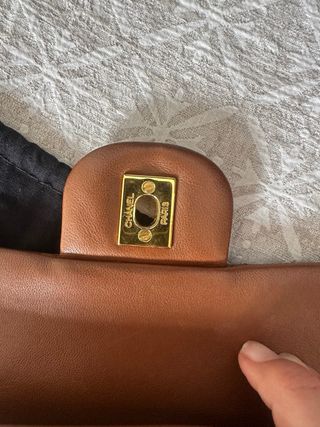 Bolso Vintage Chanel Medium Flap Caramel. Full set