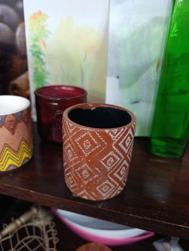 Lote de 3 macetas decorativas