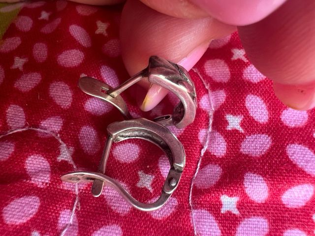 Pendientes de plata con diseño de hojas