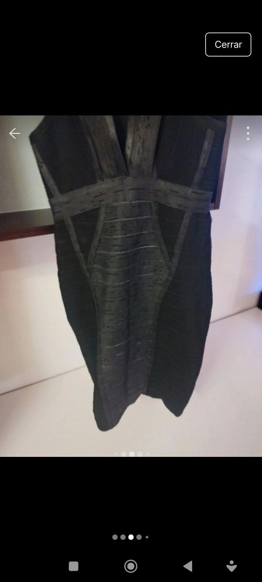 Vestido negro bandage talla S
