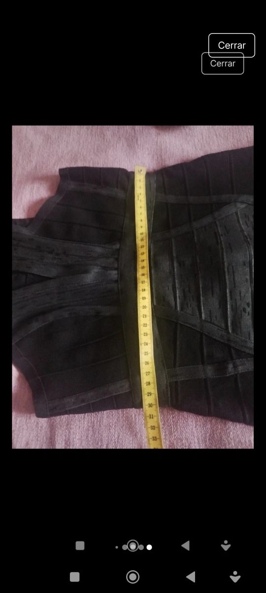 Vestido negro bandage talla S