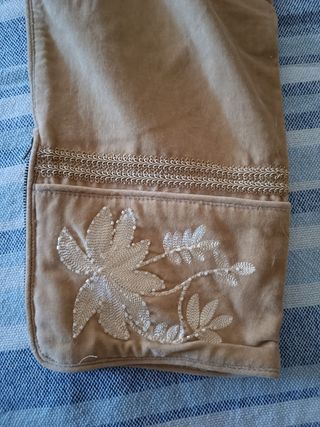 Flamenco pantalon Beige Talla L Sin Estrenar