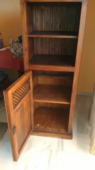 Conjunto muebles rústicos de madera maciza