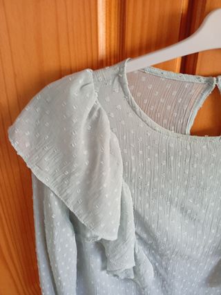 Blusa Bershka Teal Talla S