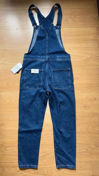 Peto Overol Vaqueros Bershka Slim Fit Hombre S
