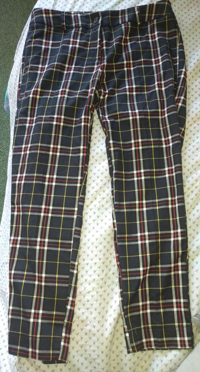 Pantaloni scozzesi blu