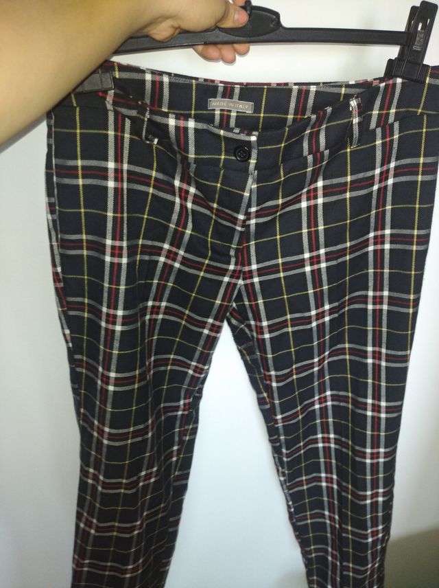 Pantaloni scozzesi blu