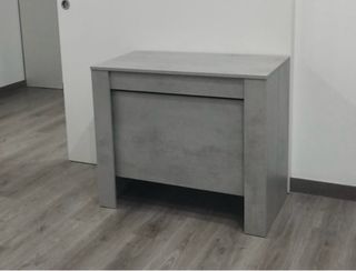 Mesa comedor extensible gris