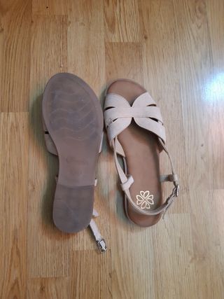 Sandalias Beige Talla 36.