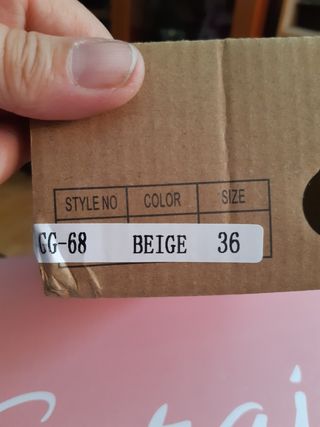 Sandalias Beige Talla 36.